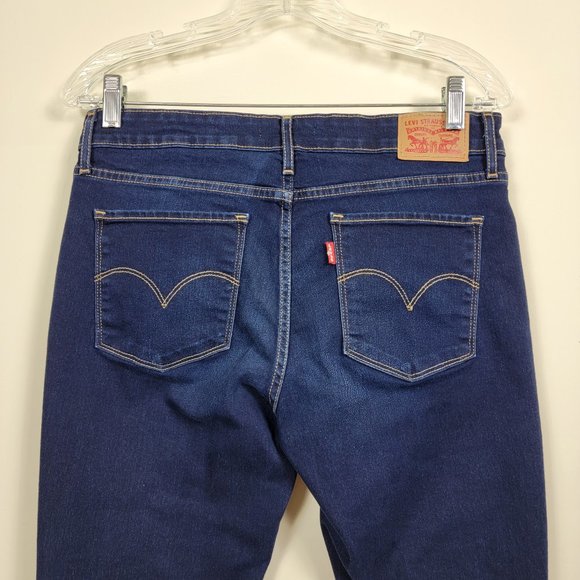 Levi's 711 Skinny Jeans Dark Wash Size 31 - Picture 6 of 14